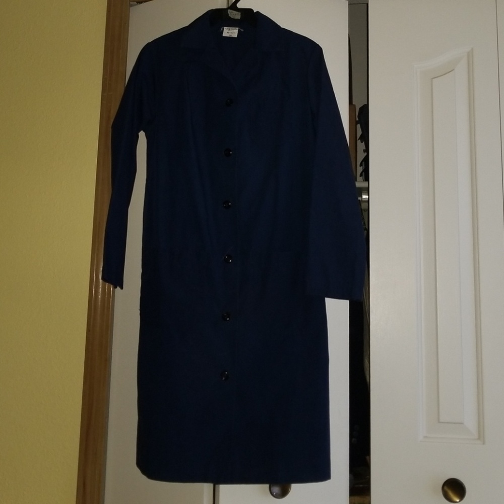 Navy lab coat